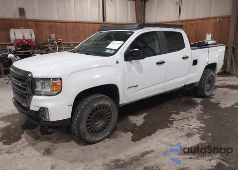 2021 GMC Canyon 4Wd Long Box At4 - Cloth z USA, uszkodzony, nr VIN 1GTG6FEN6M1210882